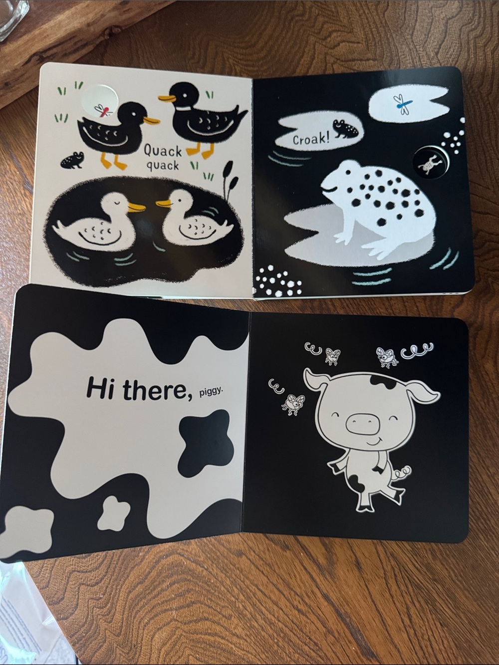ABC Baby Signs Board Book, Usborne Black & White Books, Finger Puppet Books - Picture 12 of 15